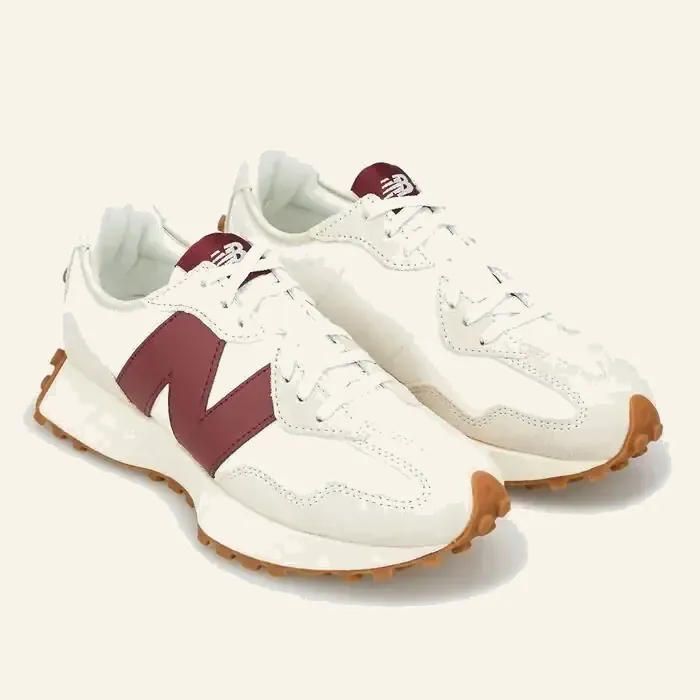 NEW BALANCE 327 أبيض وخمري